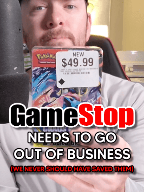 @gamestop sucks and we never should have saved them. Over market price for Pokemon cards at a billion dollar company? Do better. #pokemon #p