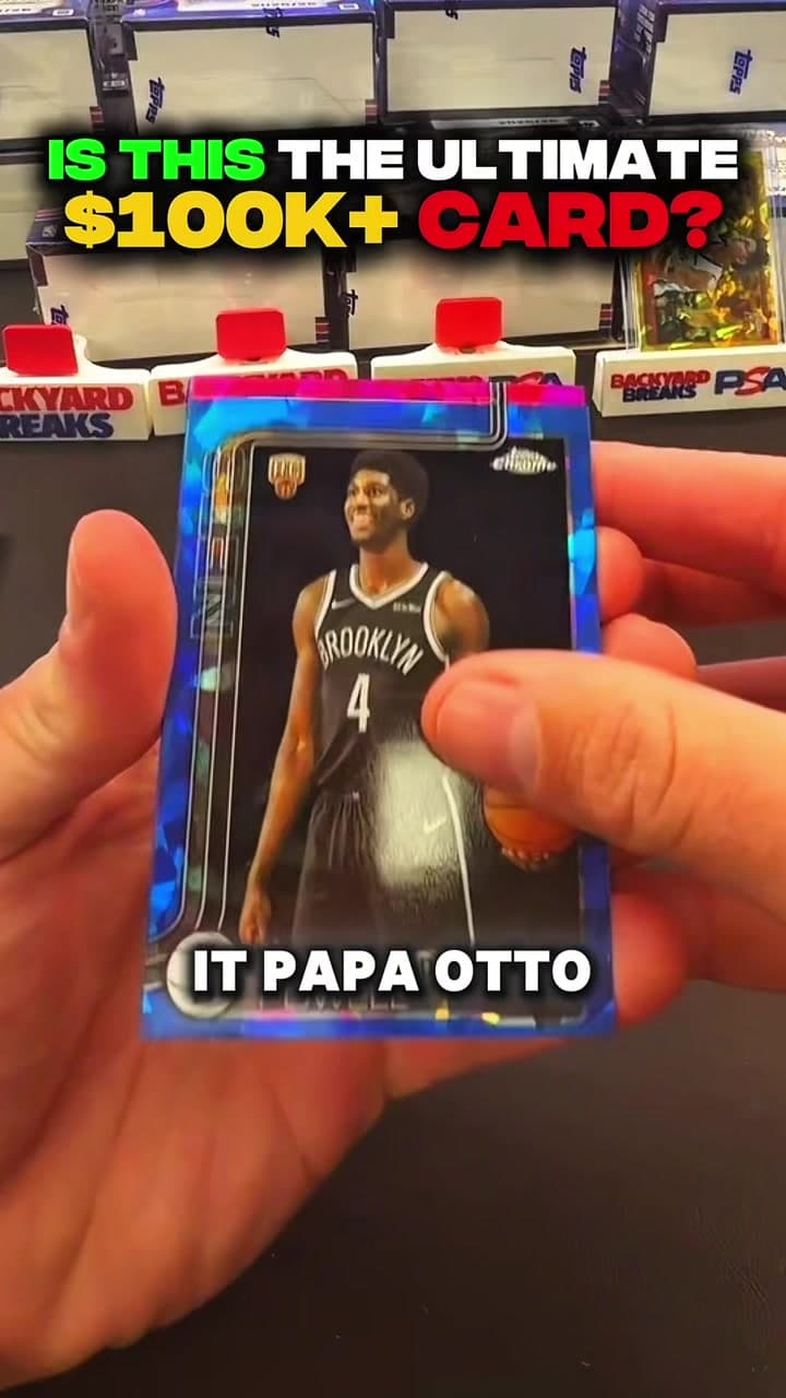 Is this the ultimate $100K+ sports card? 👀💰 This pull is absolutely insane. @BackyardBreaks #SportsCards #BasketballCards #CardCollecting