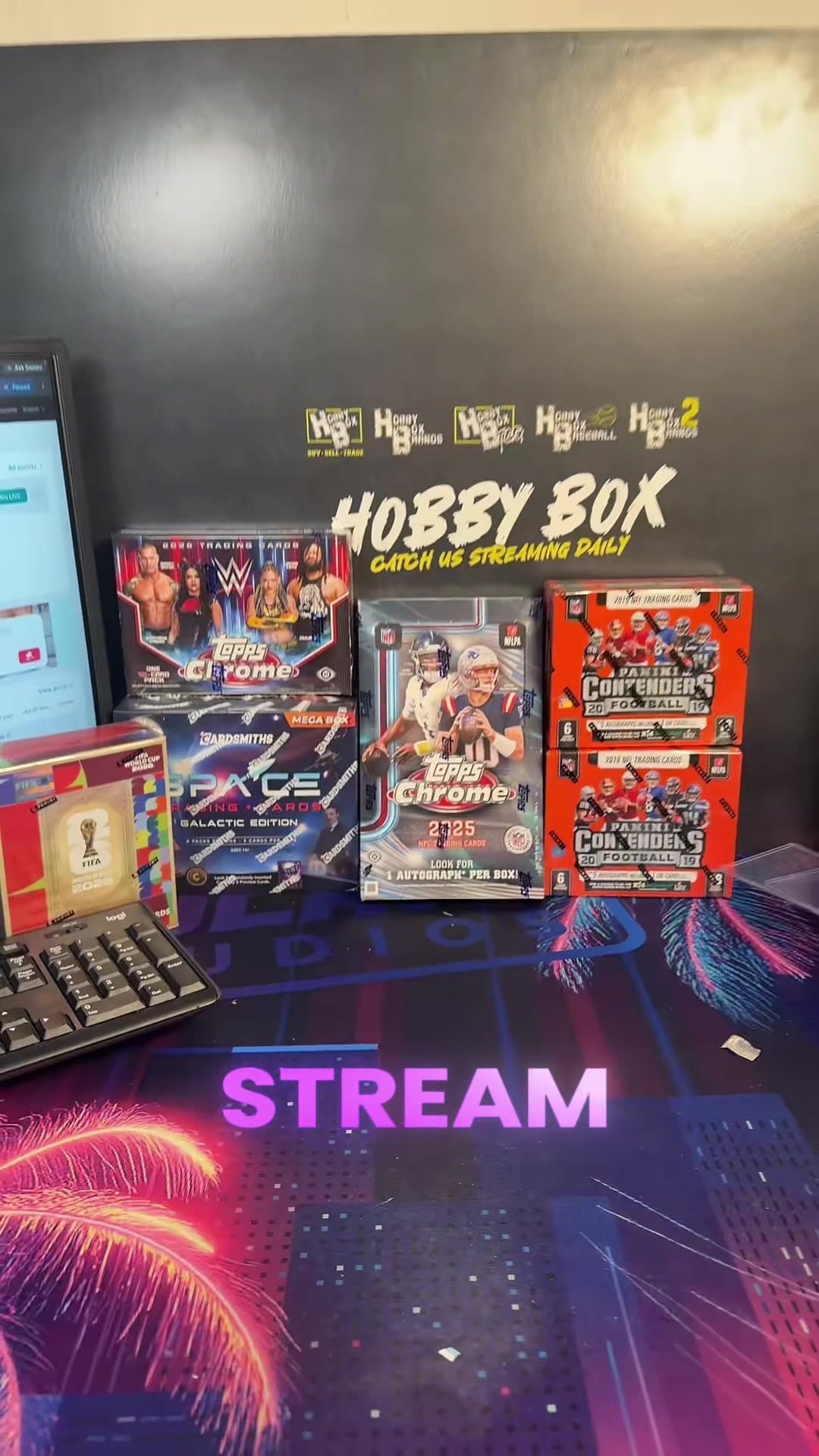 WELCOME TO HOBBYBOXELITE ON TIKTOK!!!! HOME OF THE $1 START!!! TONIGHT WE HAVE TOPPS CHROME FOOTBALL HOBBY, CONTENDERS FOOTBALL, FIFA WORLD