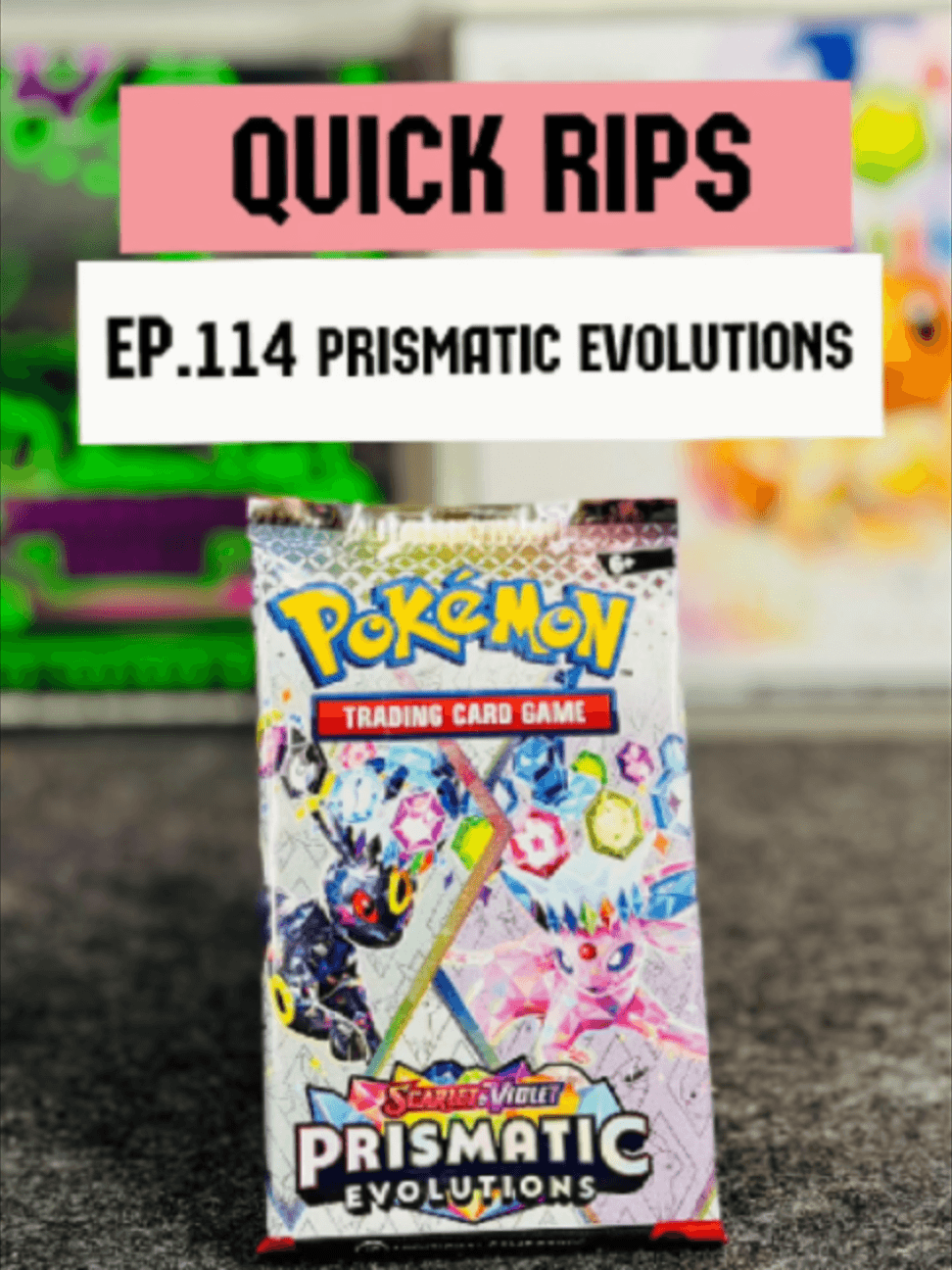 Quick Rips Ep114 – Prismatic Evolutions 🌈 Prismatic Evolutions… plenty to like in this set 👀 #PokemonCards #PokemonTCG #Reels #Pokemontikt