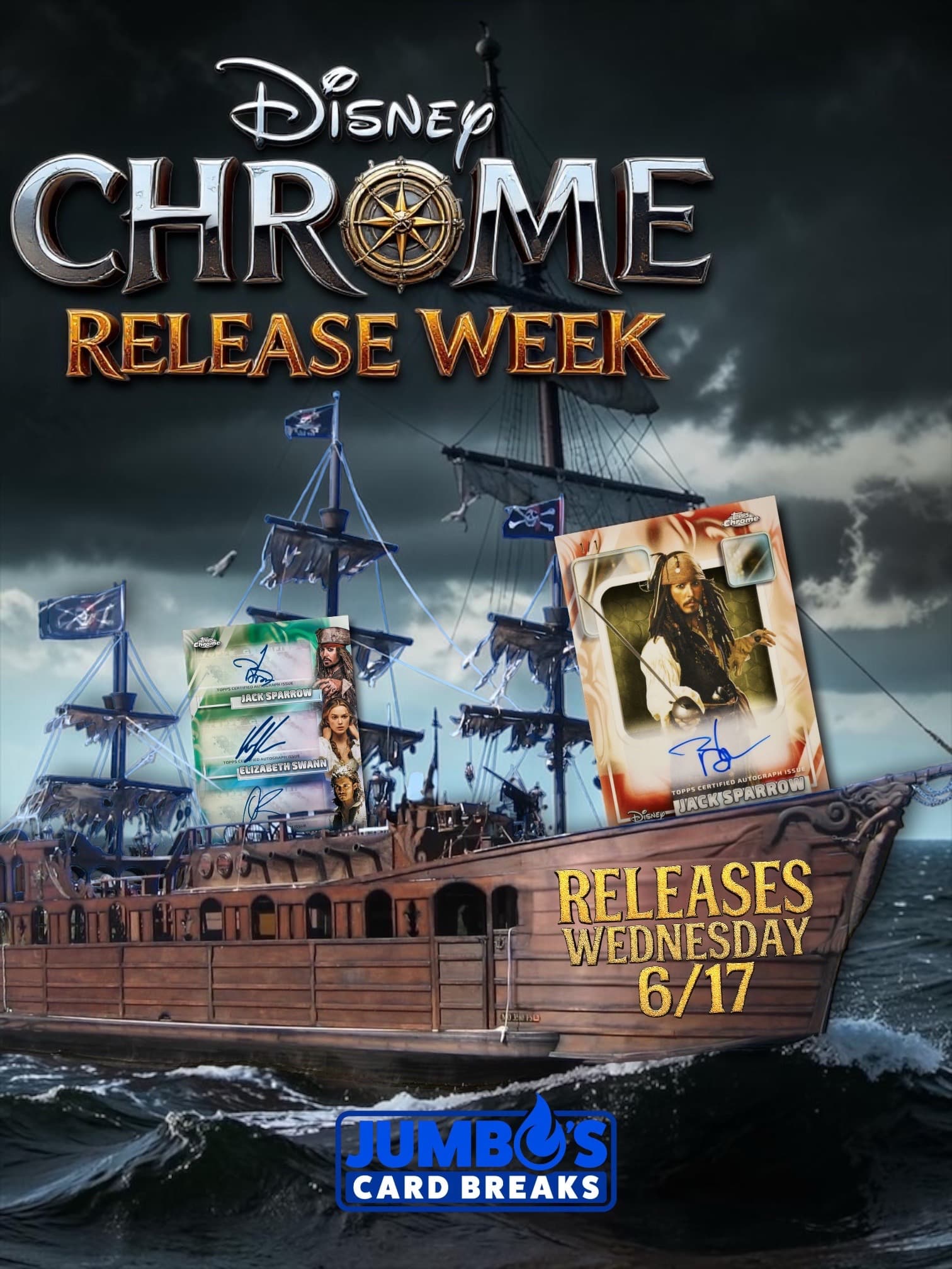 This Wednesday, 2026 Disney Chrome is sailing in! 🔥 Featuring autographs from your favorite Disney movies-both live action and cartoon, you