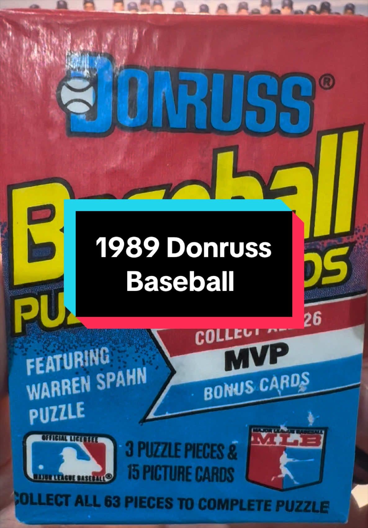 1989 Donruss Baseball Card Pack Rip! Like and comment what you think! #fyp #sports #baseball #sportscards #mlbb @waxtheripperrr @DrewC84 @sa