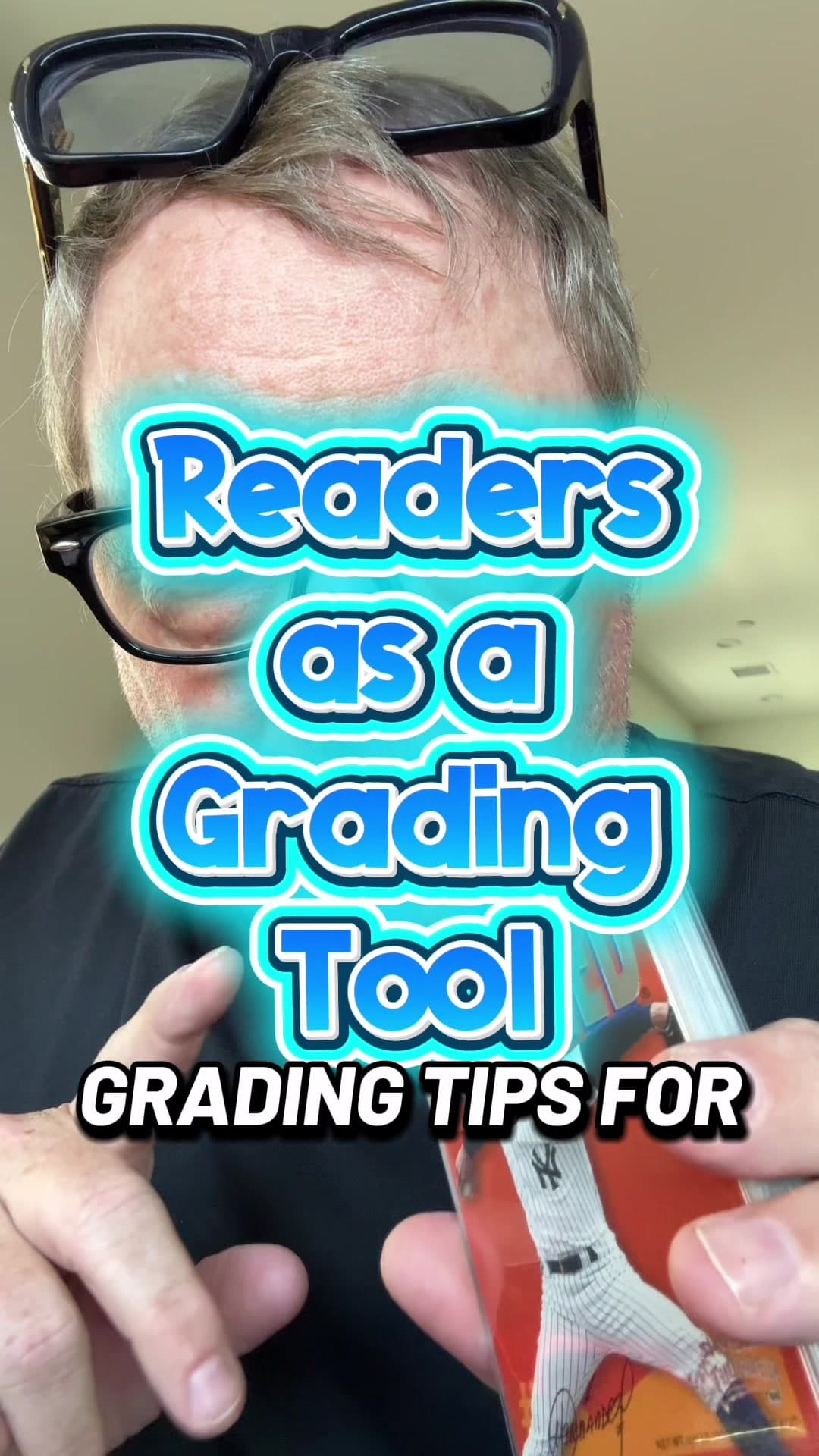 Gen X card graders know the struggle. 😂👓 I’ve started using Peepers reading glasses while grading cards, and they’re fantastic. I still pr