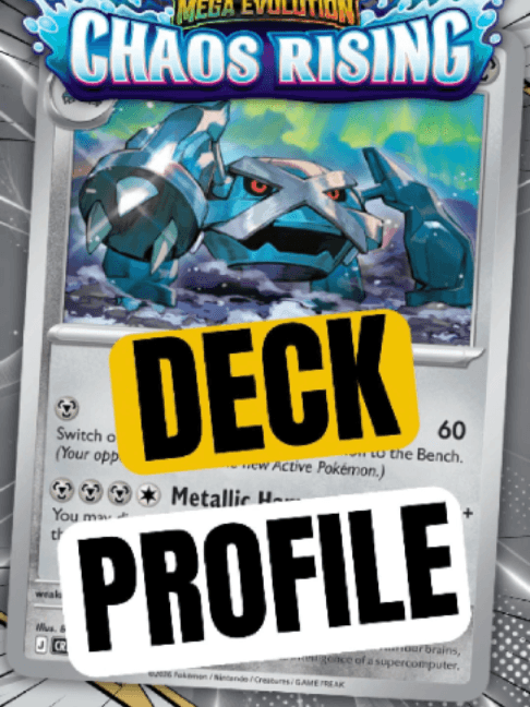 ✅ Decklist: Pokémon: 17 2 Metagross CRI 61 4 Metang TEF 114 4 Beldum TEF 113 1 Heatran TWM 123 1 Regigigas PRE 86 1 Shaymin DRI 10 2 Genesec