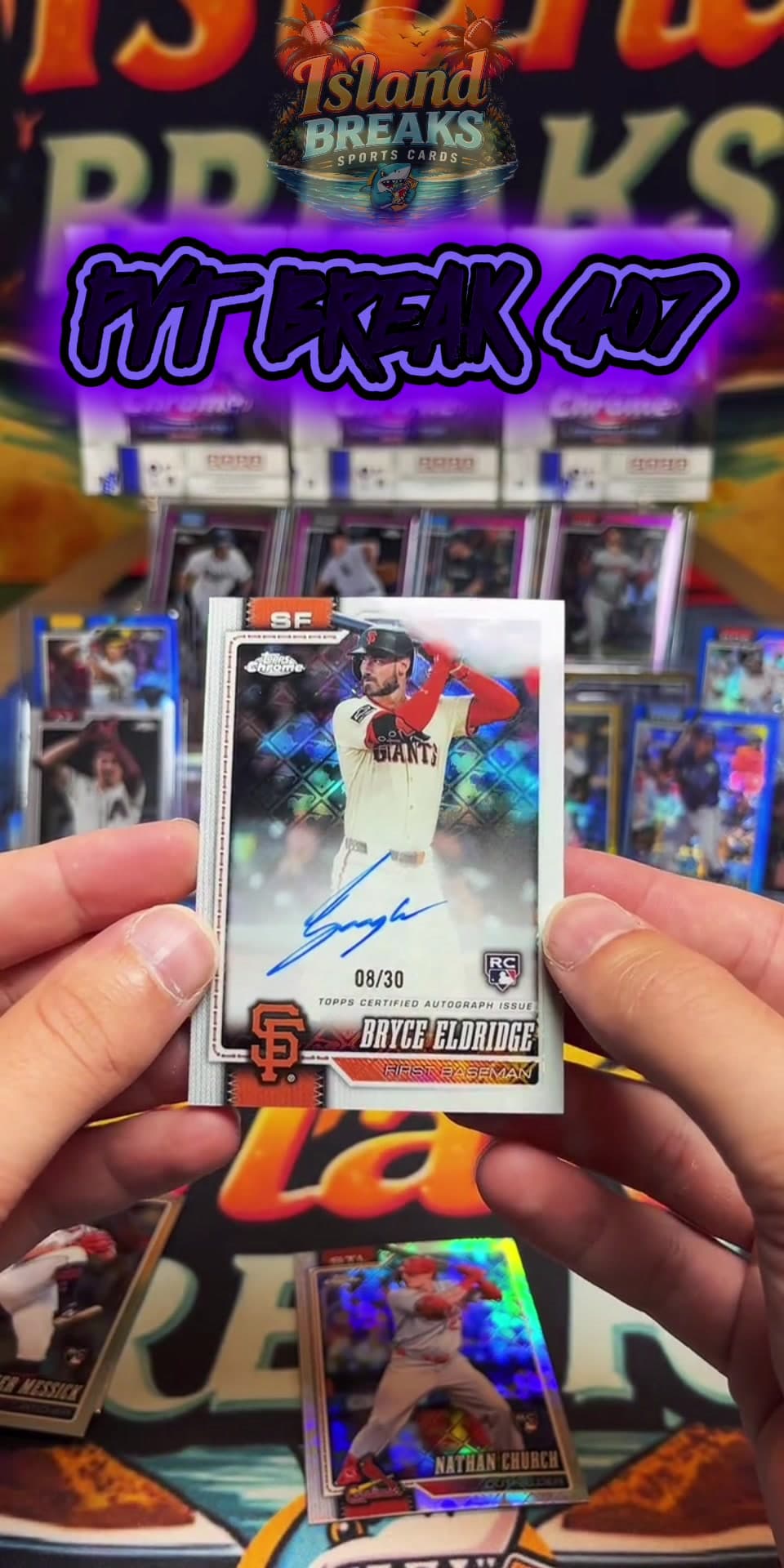 PYT BREAK 407 in the books! Our second half of 2026 Topps Chrome Baseball Logofractor Edition didnβt disappoint π₯ππΌ #cardbreaks #toppsbas