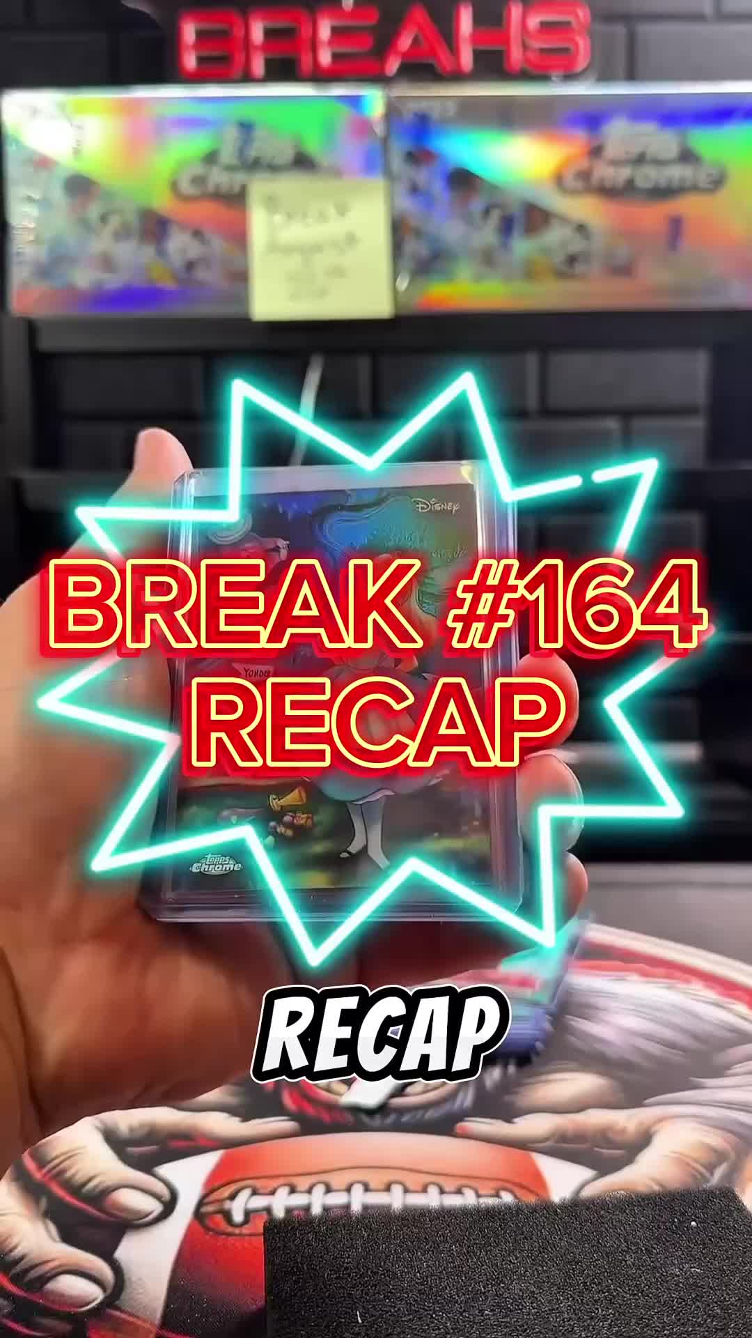 BREAK #164 RECAP #bignastybreaks #disneychrome #toppschrome #disneybreaks #cardbreaks #disneycards #mickeymouse