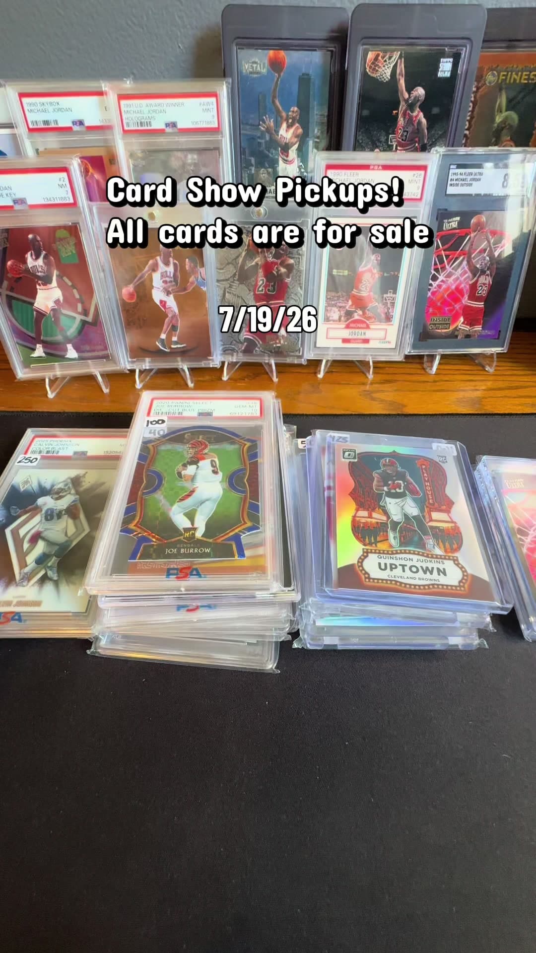 Card show pickups 7-19 #cardtok #cardcollector #cardshow #whodoyoucollect #sportscards