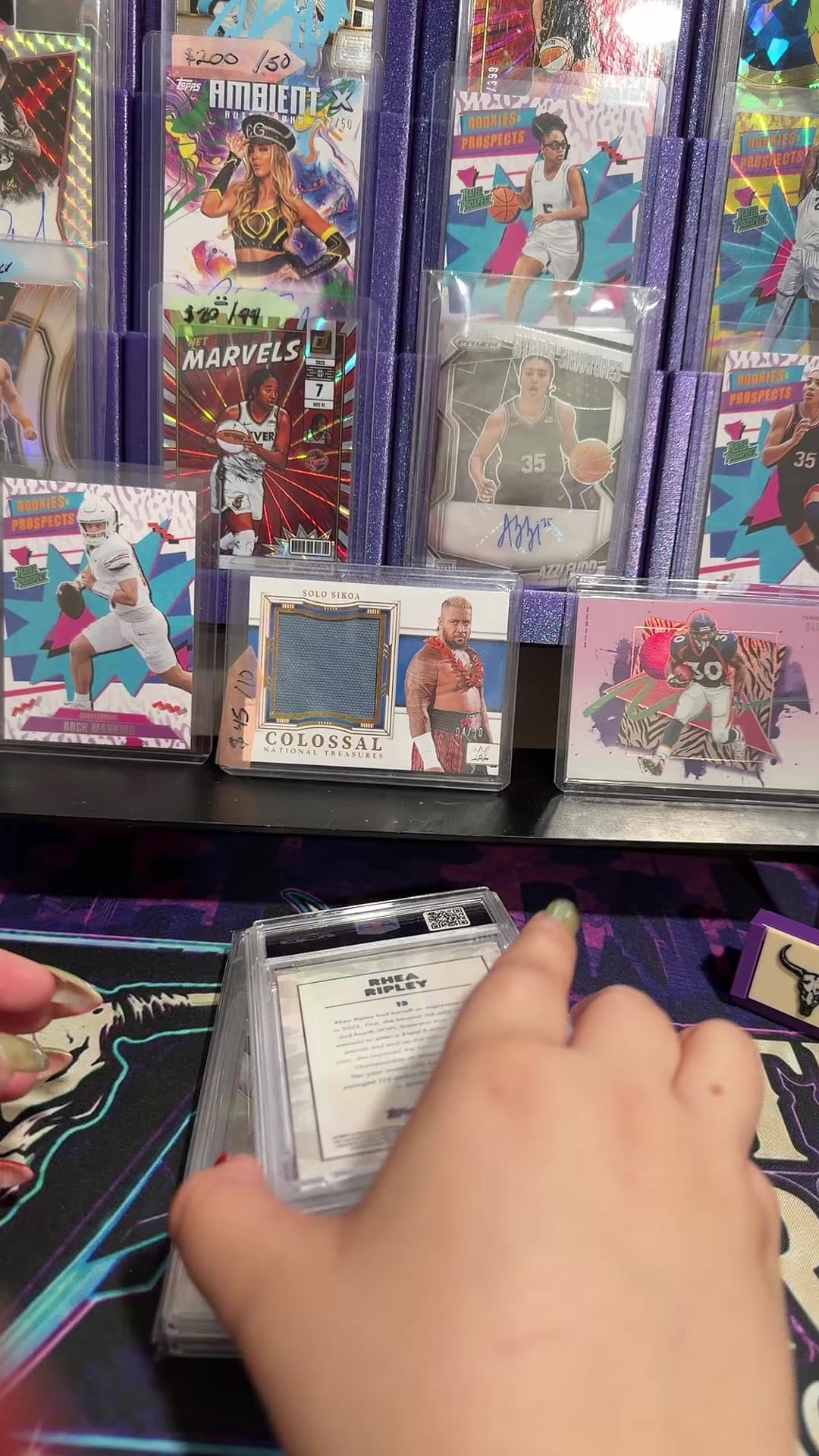 PSA GRADE REVEAL #caitlinclark #johncena #rhearipley #cardcollector #thehobby
