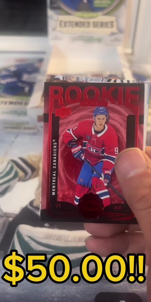 Biggest hit of the case so far! Nice #ivandemidov short print gets the case going! 2025-26 Upper Deck Extended Series#fyp #upperdeck #upperd