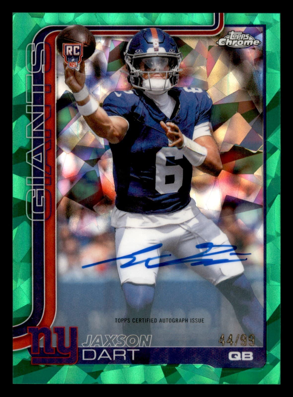 Jaxson Dart Rookies Autographs Sapphire