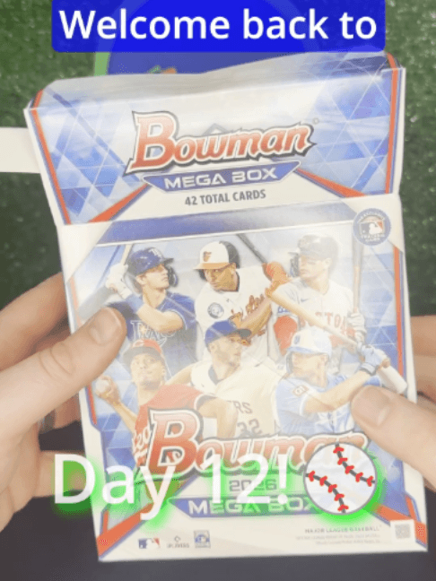 Ripping 2 2026 Bowman Baseball Mega Boxes Day 12 #tradingcards #sportscards #whodoyoucollect #unboxing #collectibles #cardbreaks #baseball #