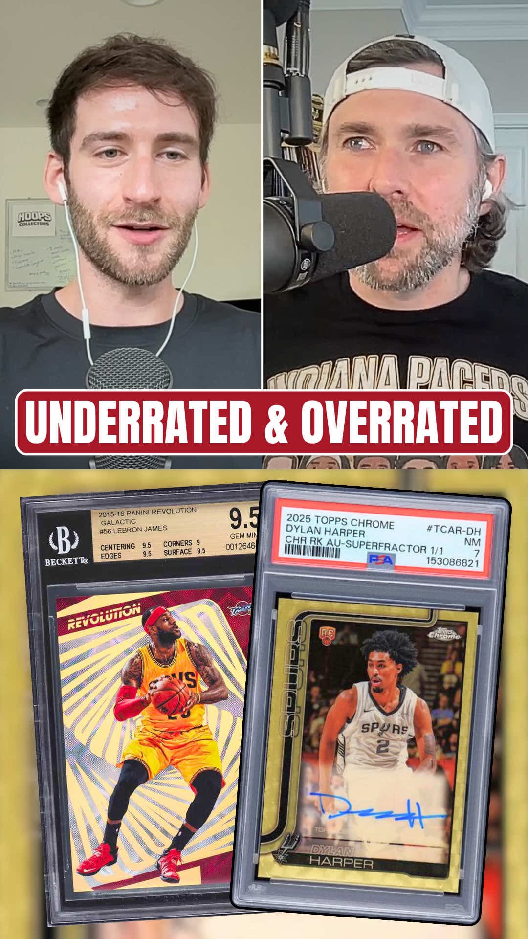 Underrated vs. overrated in the basketball card market 👀🏀 I asked Brett @StackingSlabs on the spot what he thinks deserves more love…and w