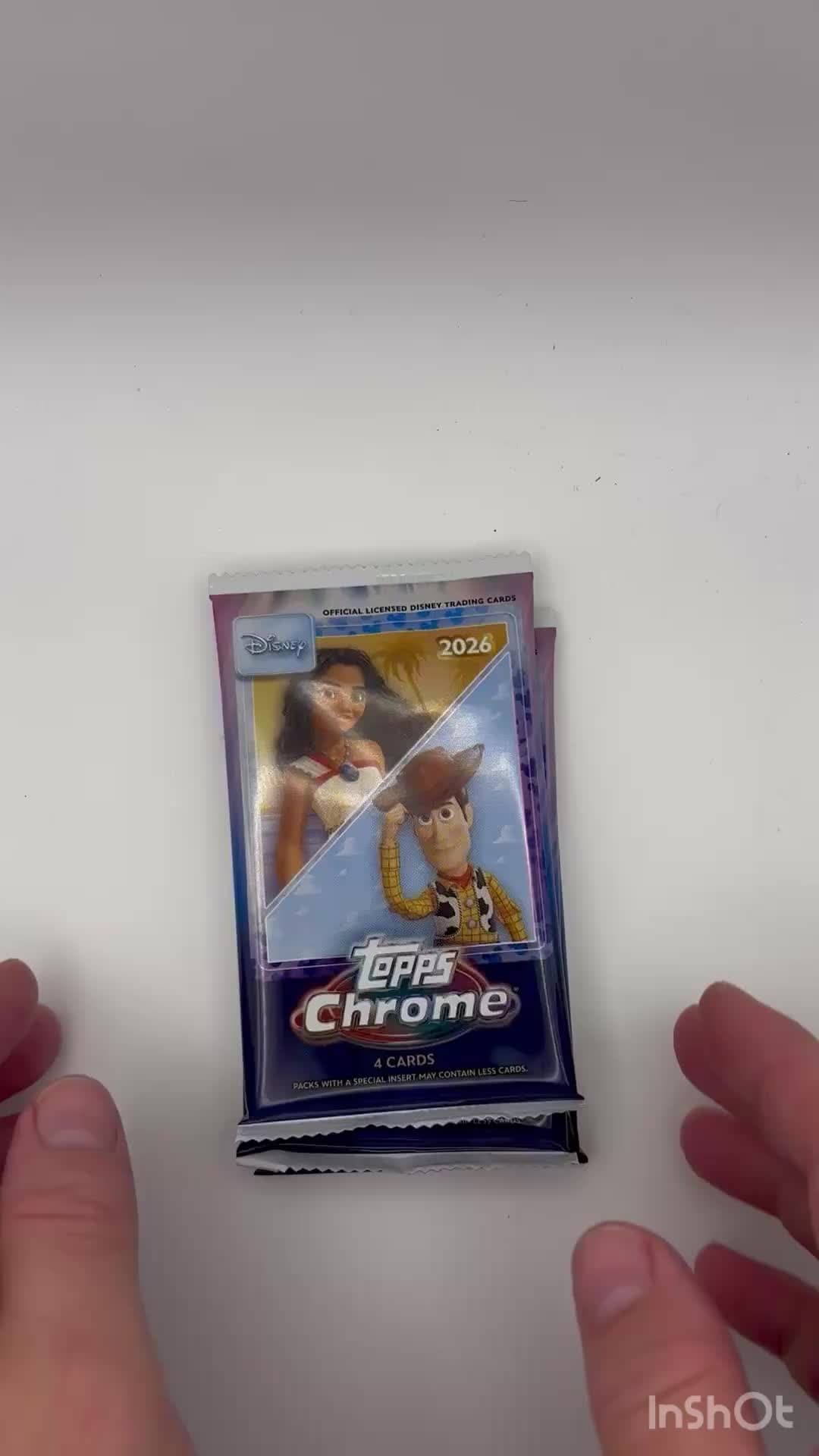 2026 Topps Chrome Disney Card Pack Rip. #Disney #disneycards #cardcollector #hobby #cardtok