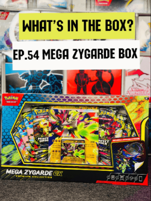 WITB Ep54 – Mega Zygarde EX Premium Collection 🐍 Episode 54 of What’s in the Box? Opening up the Mega Zygarde EX Premium Collection — big b