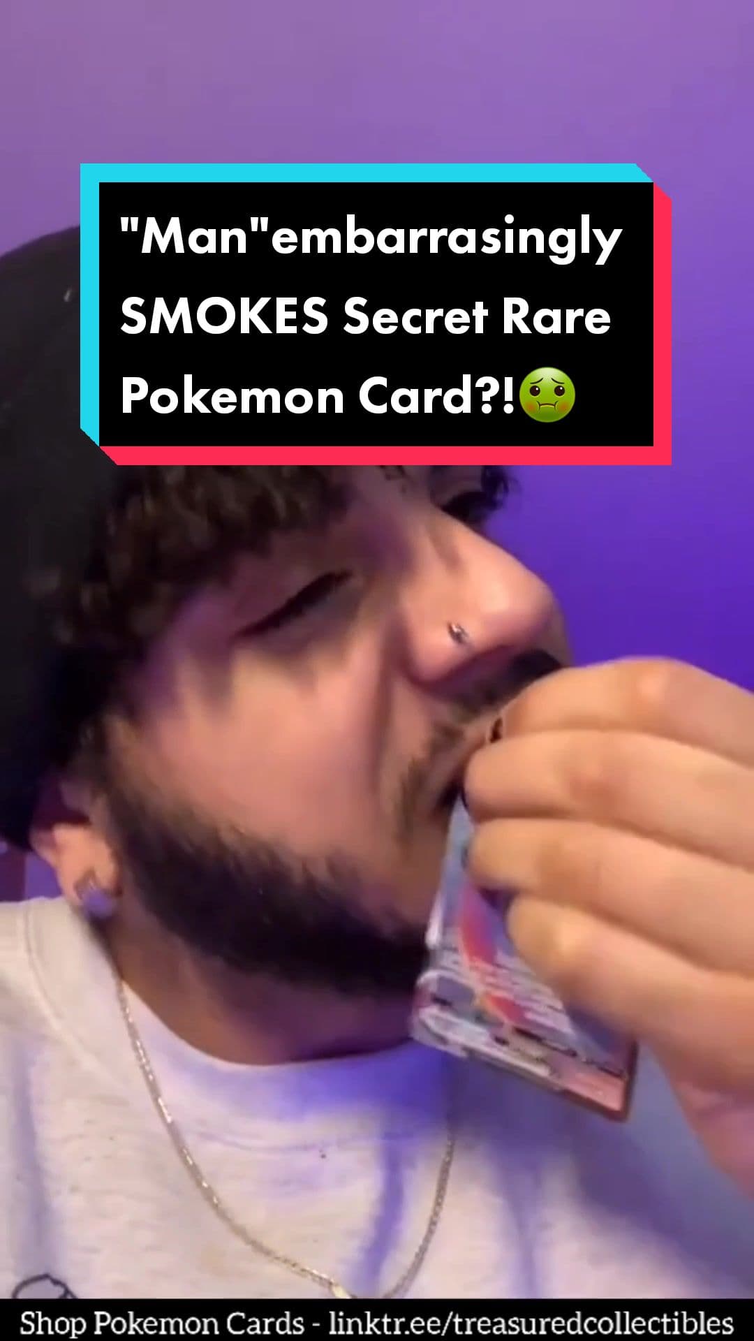 Smoking Rare Pokemon Card - Is this intelligent?! 🤔😵💫#pokemon #pokemoncards #fyp #pokemontcg