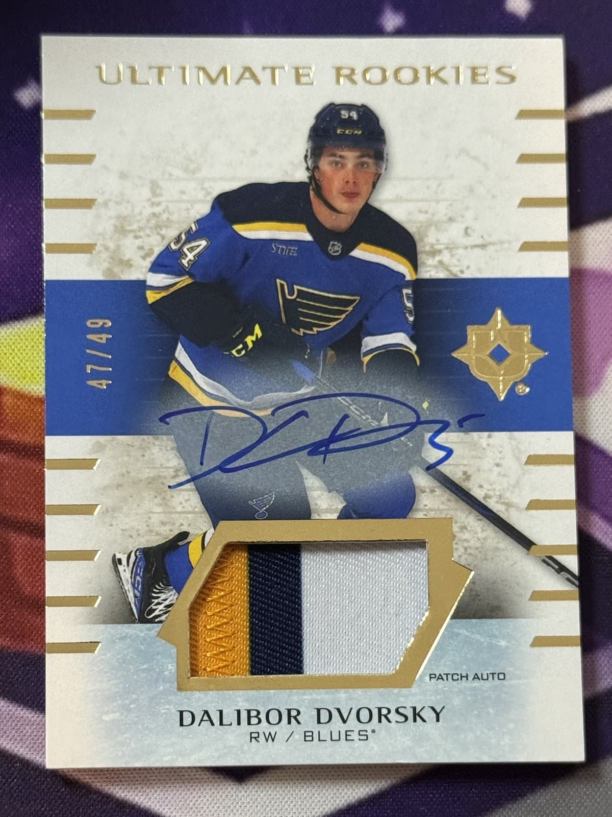 Dalibor Dvorsky Ultimate Rookie Signature