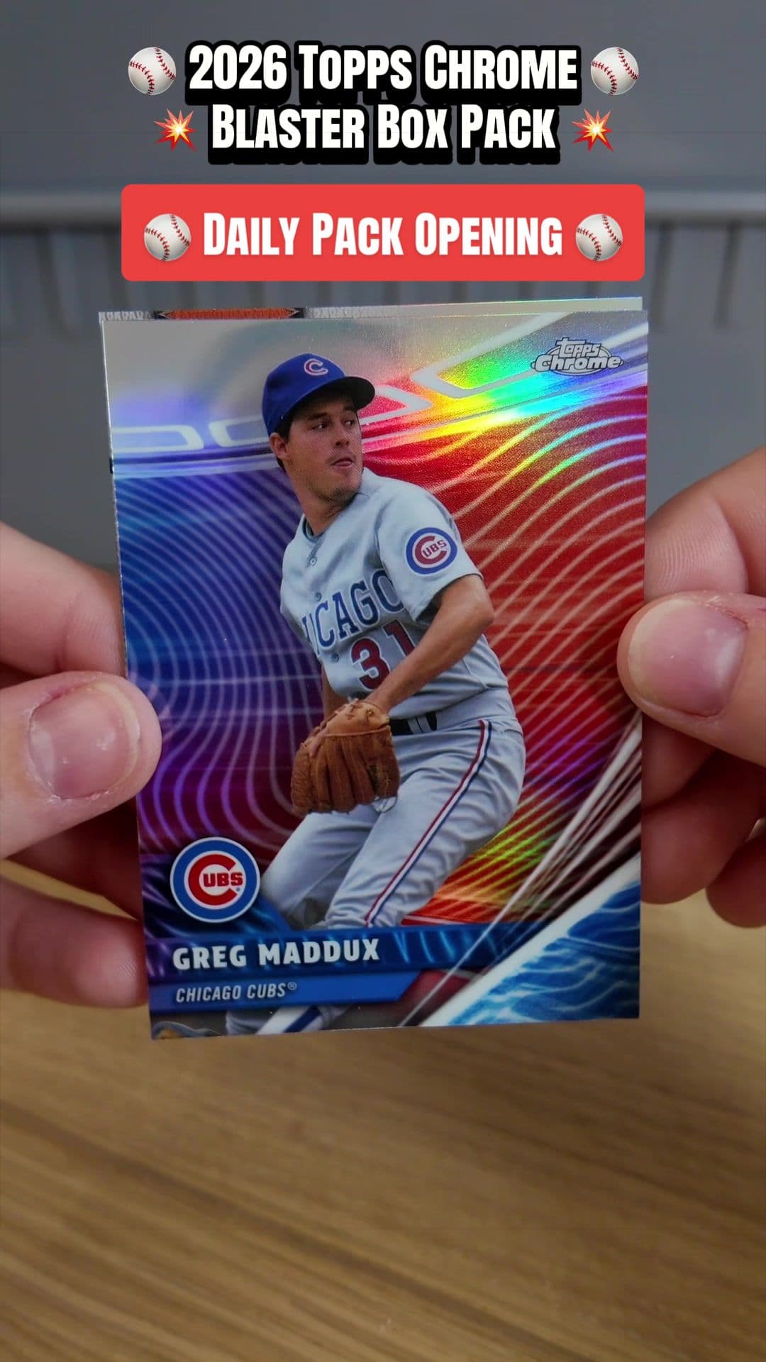 ⚾️ Daily Pack Opening ⚾️ 2026 Topps Chrome Baseball Blaster Box Pack #Topps #MLB #fyp #hobby #collx @CollX @ebay @Card Dealer Pro @Topps