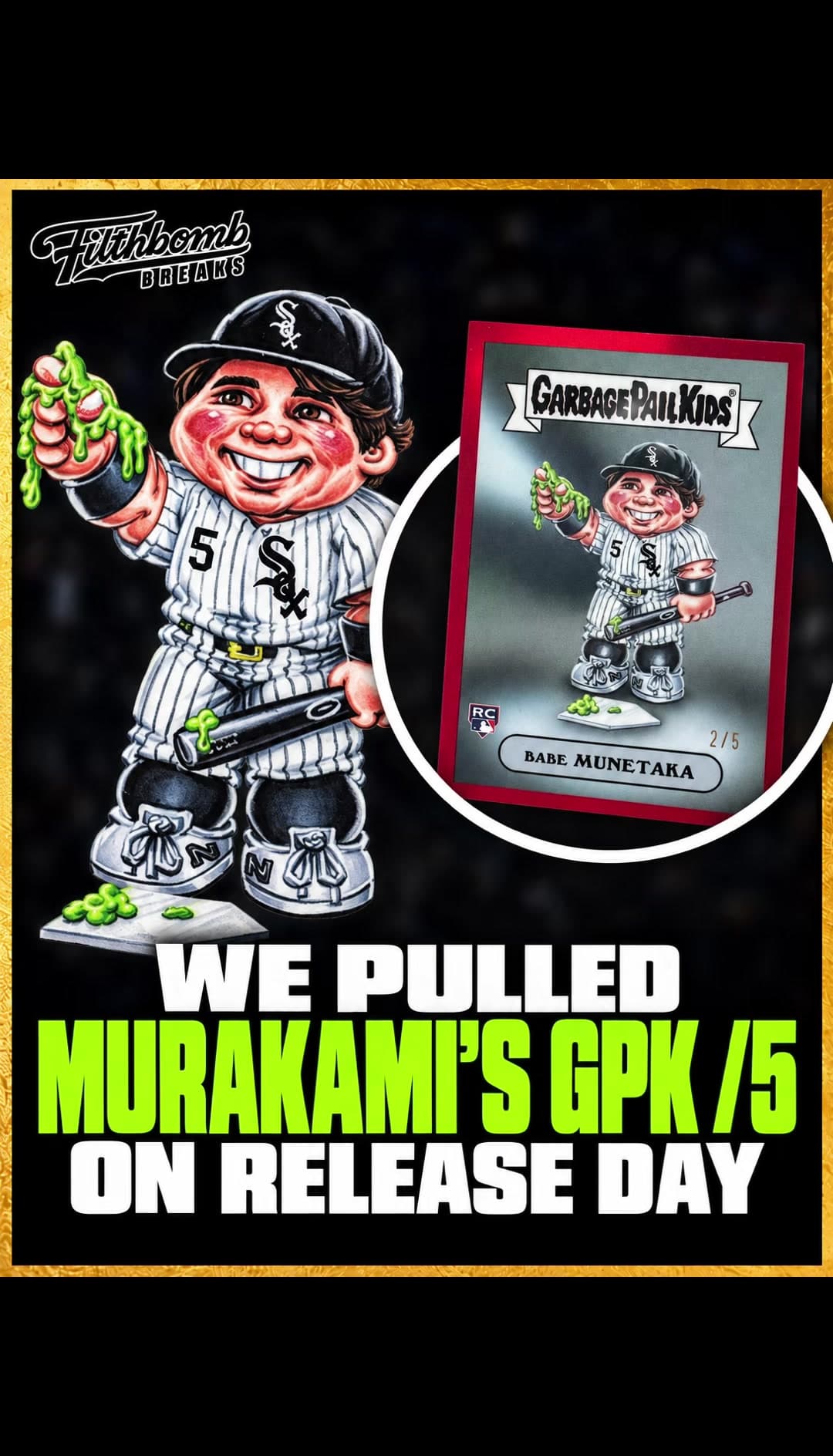 “BABE MUNETAKA” IS CALLING HIS SHOT 🎯 One of the coolest cards in the 2026 Bowman Chrome product, and we pulled the Red /5 on release day