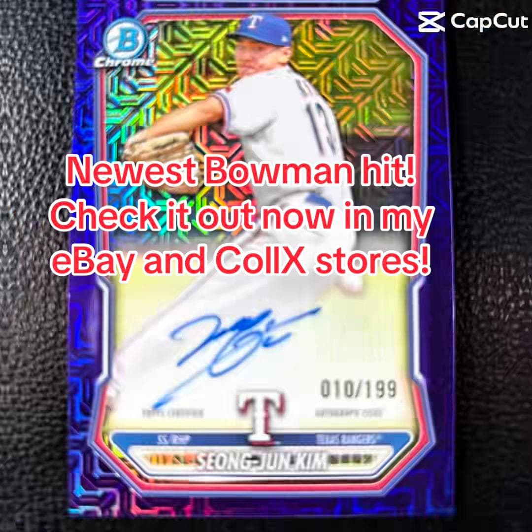 Nice 2026 Bowman hit! Check it out now in my eBay and CollX stores! #topps #rookie #baseballcards #sportscards #texasrangers https://ebay.io