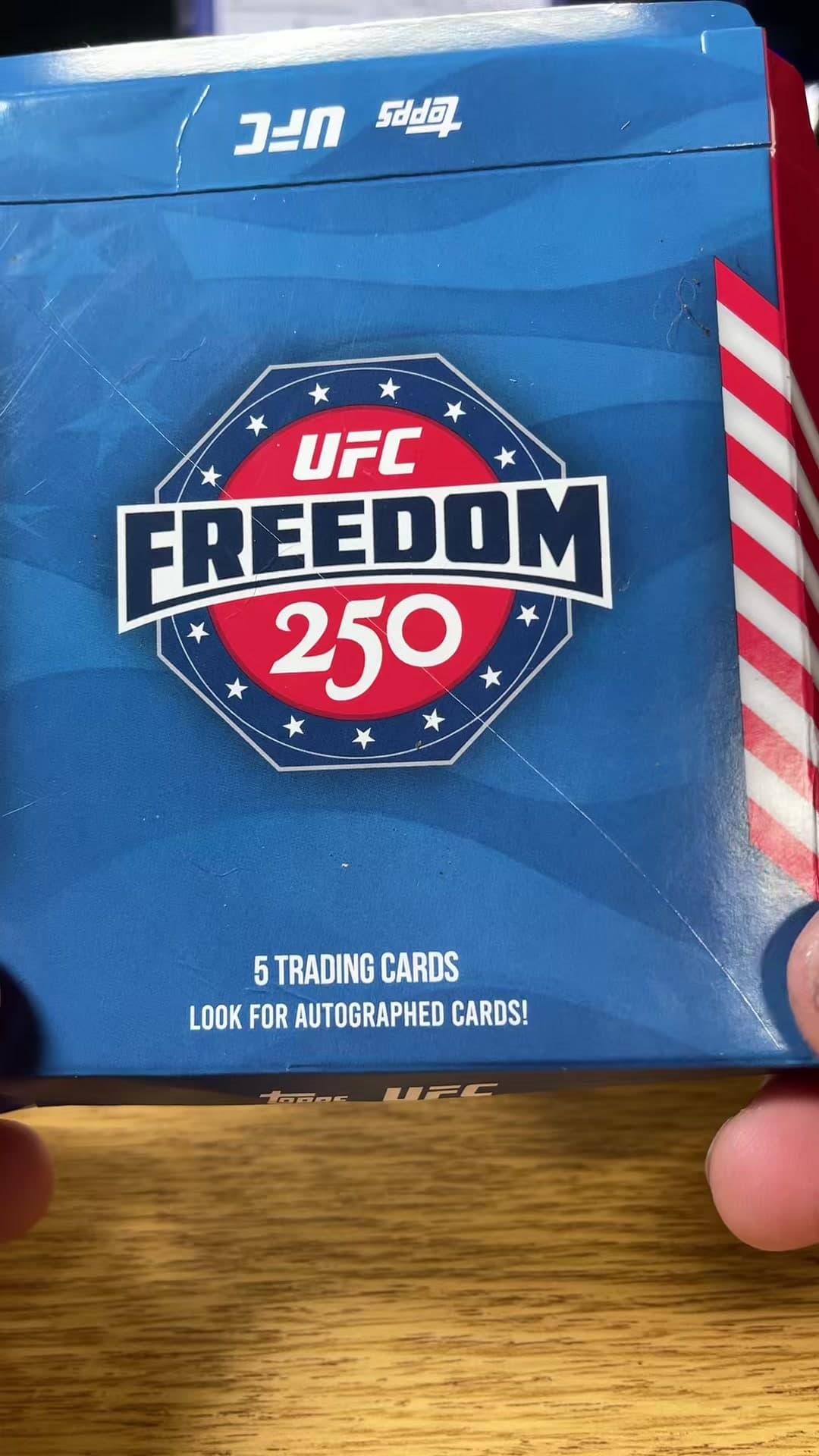 Loved my UFC FREEDOM 250 pulls!! #ufc #topps #sugasean #goats