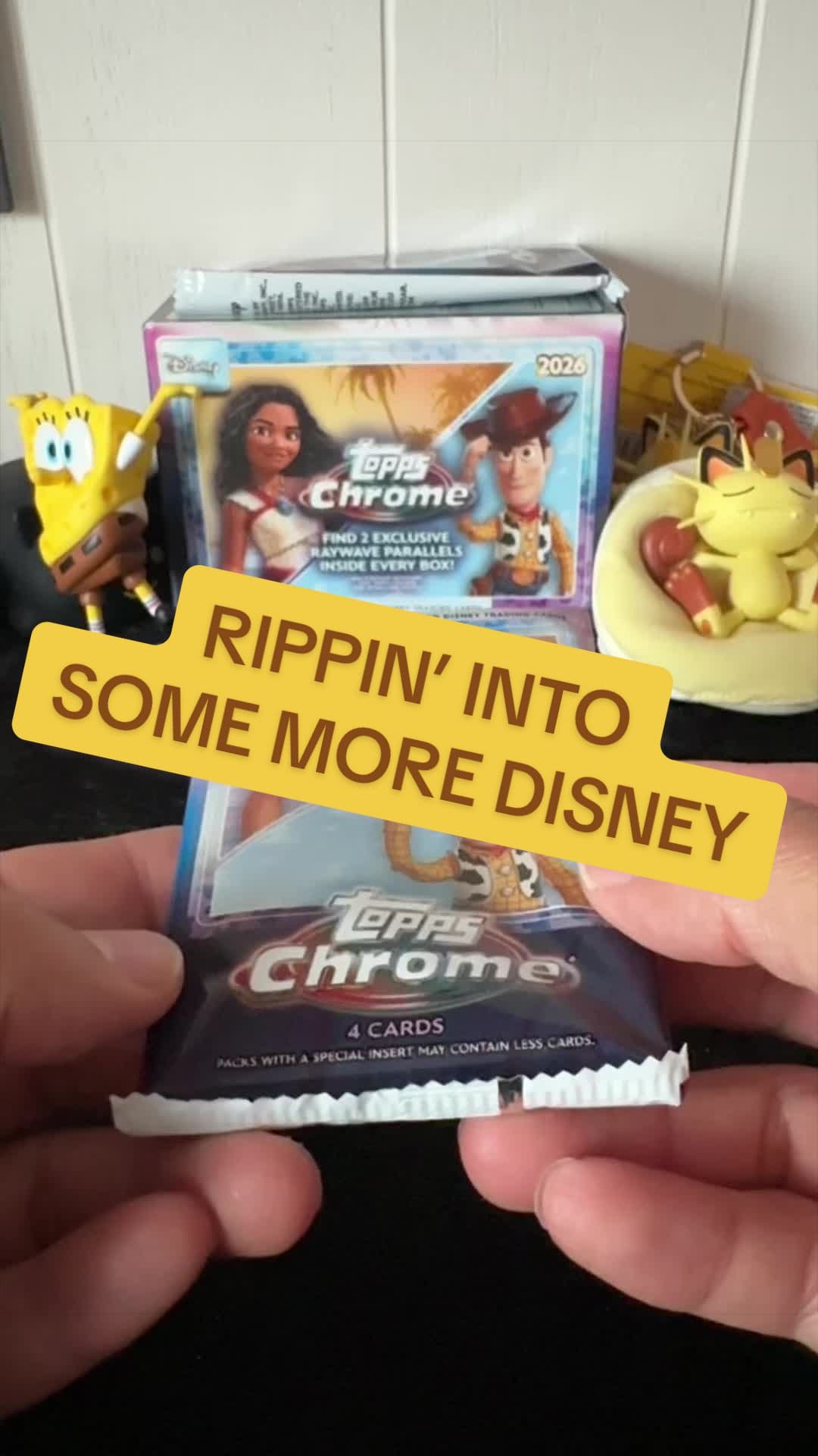 Rounding out the work week with another pack of Topps Chrome Disney cards ✌️🤞 #rippingpacks #disney #cardcollector #toppschrome #cardtok