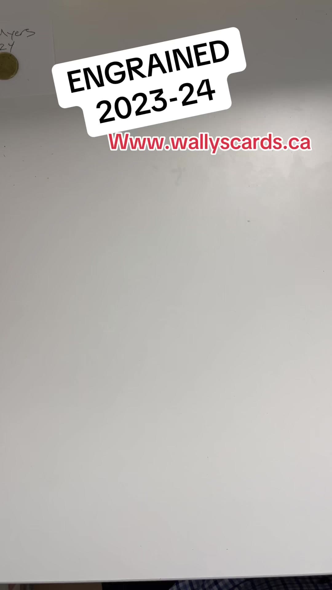 Engrained hockey 2023-24. If tou thiught the Tyson vs Paul fight was bad. Welcome to the box of crap. #upperdeck #hockeyboys #nhl #langleyev