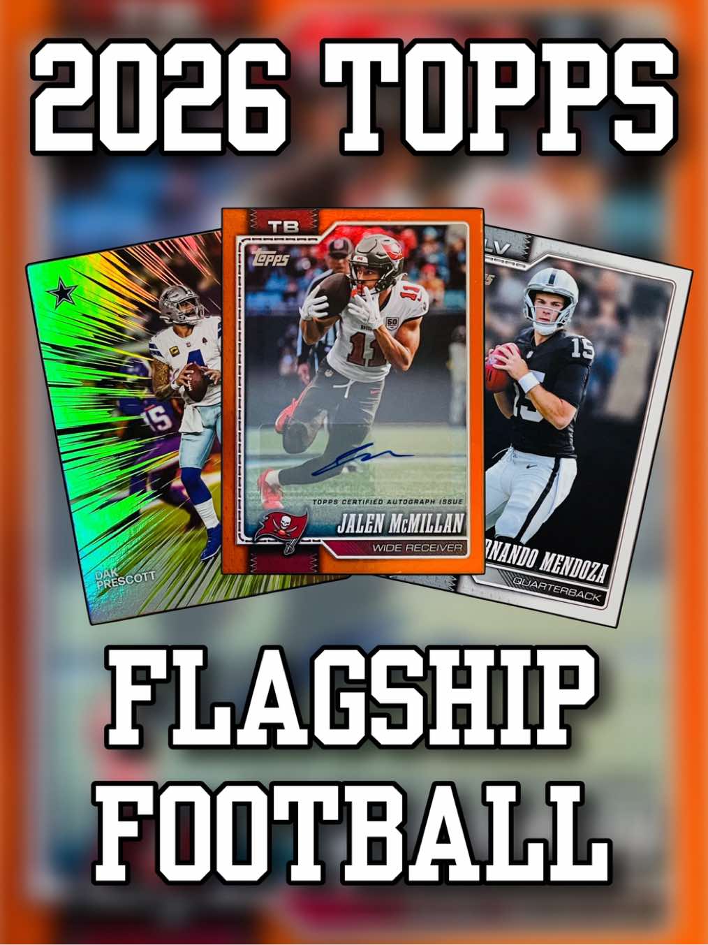 Orange auto /25 out of a 2026 Topps Flagship Football fat packs! Best Buy brought the hits today so maybe I should try my luck again 👀 #spo