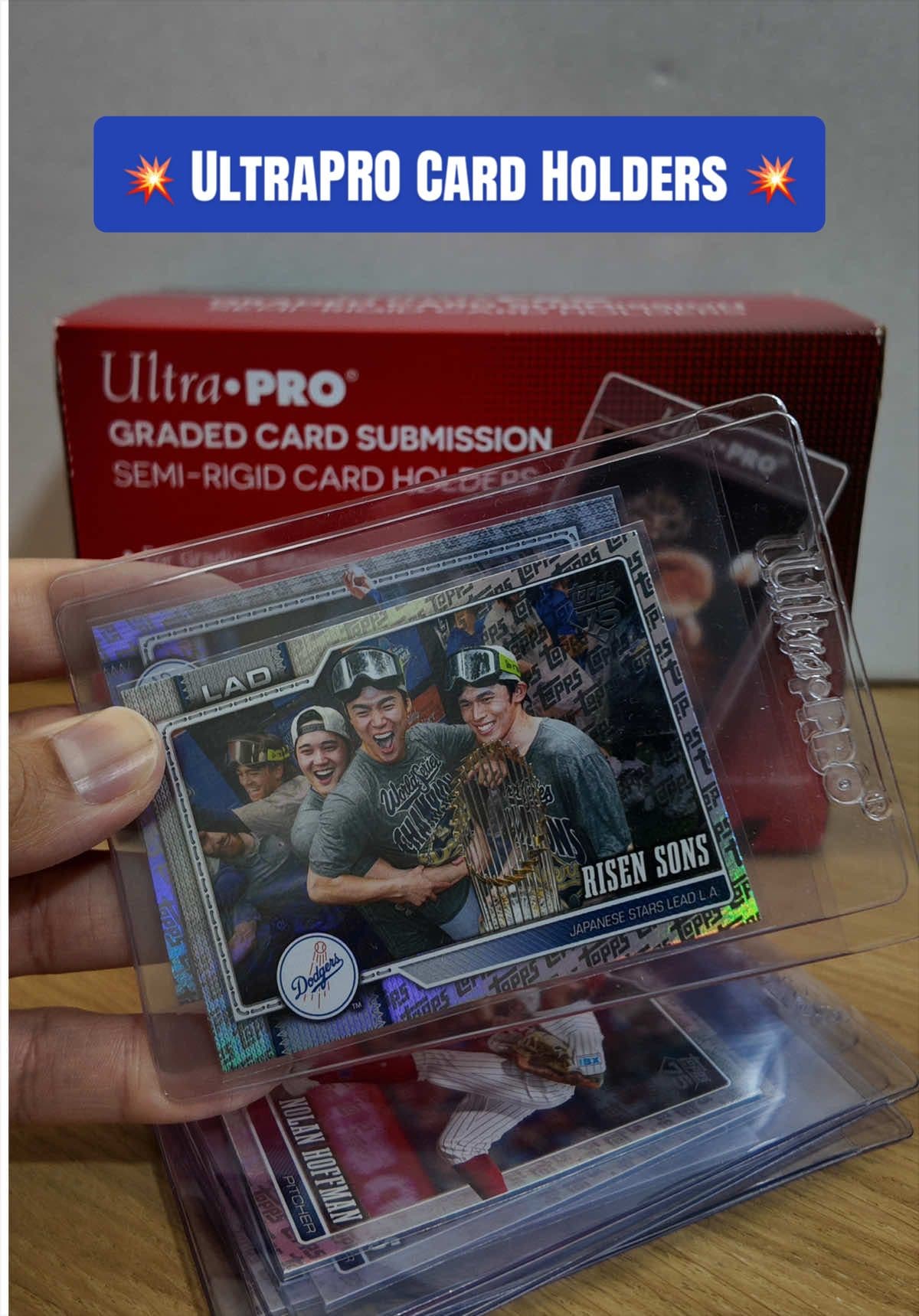 💥 Ultra PRO Card Holders 💥 Protect your cards during shipping the easy way with these Ultra PRO semi-rigid holders 📦 • 200 Semi-Rigid Hol
