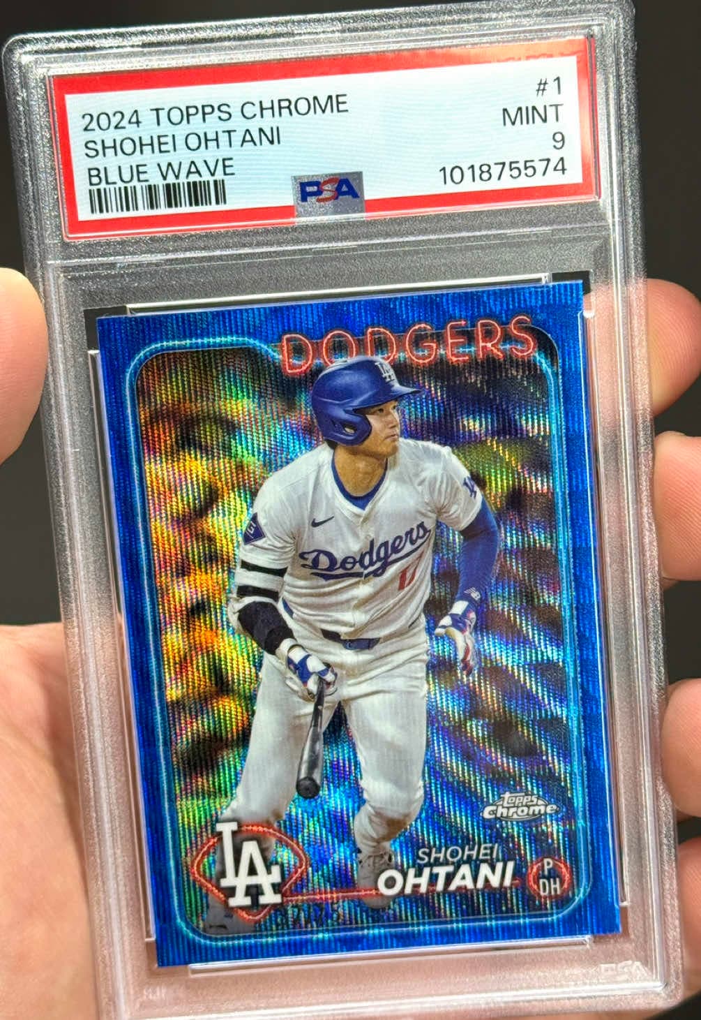MAIL DAY: 2024 Topps Chrome Shohei Ohtani Blue Wave Refractor /75 #shoheiohtani #ohtani #dodgers #baseballcards #sportscards