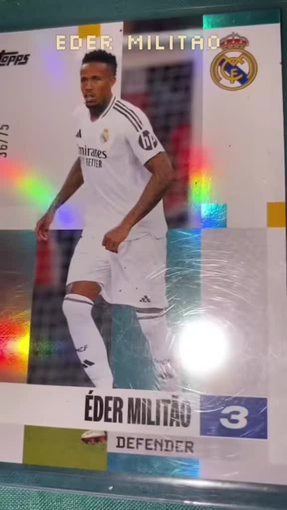 Limited Number Run 36/75 Eder Militao Topps Los Blancos Real Madrid 25/26