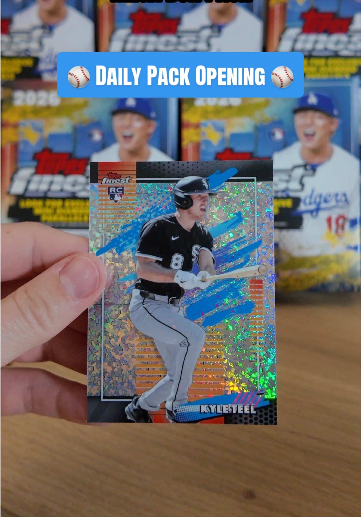 ⚾️ Daily Pack Opening ⚾️ 2026 Topps Finest Baseball Mega Box Pack #Topps #MLB #sportscards #hobby #collx eBay code: Socialvideo2026 for $