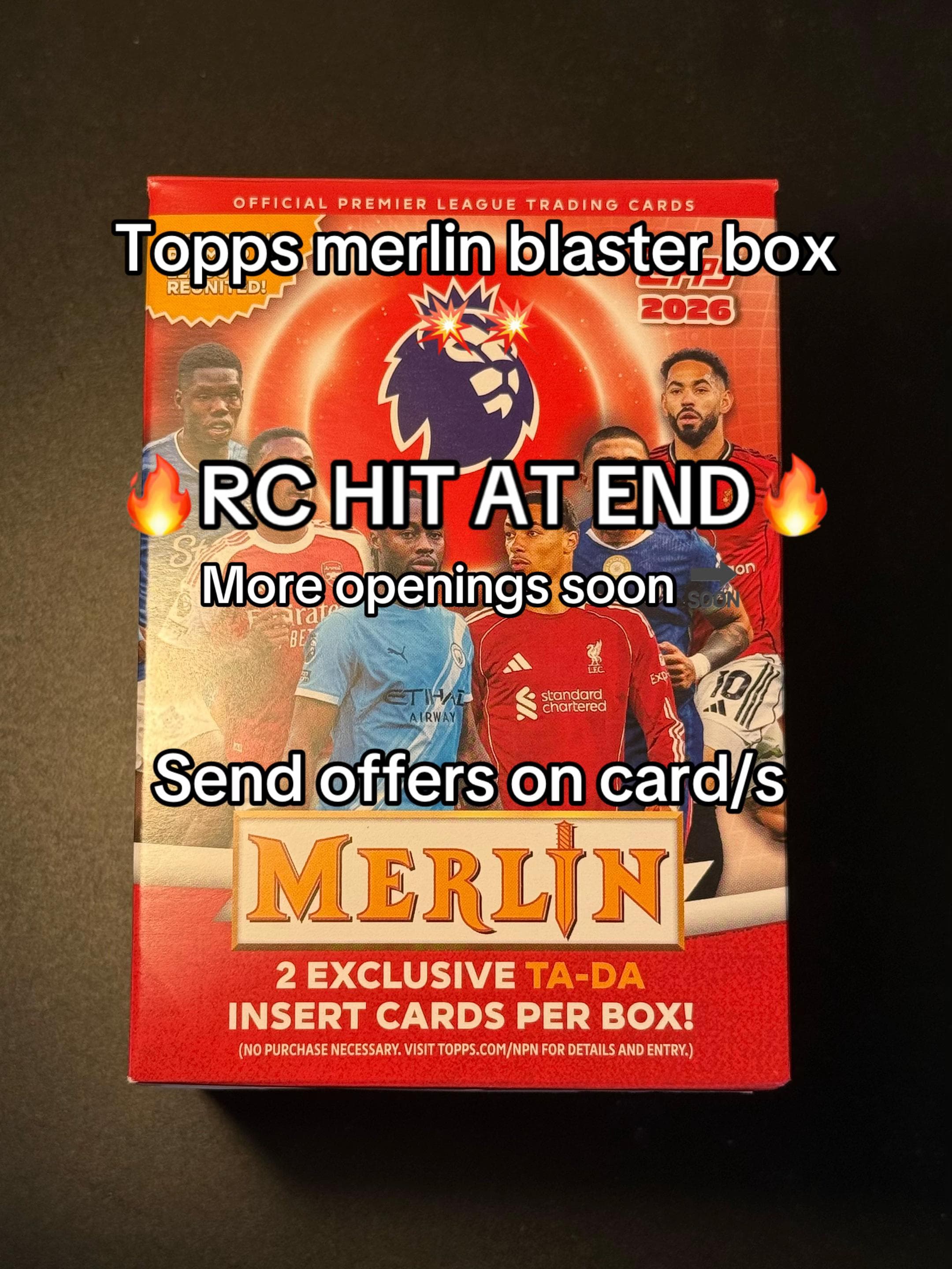 What do we think?🤔 #topps #merlin #premierleaugue #packopening #footballcards