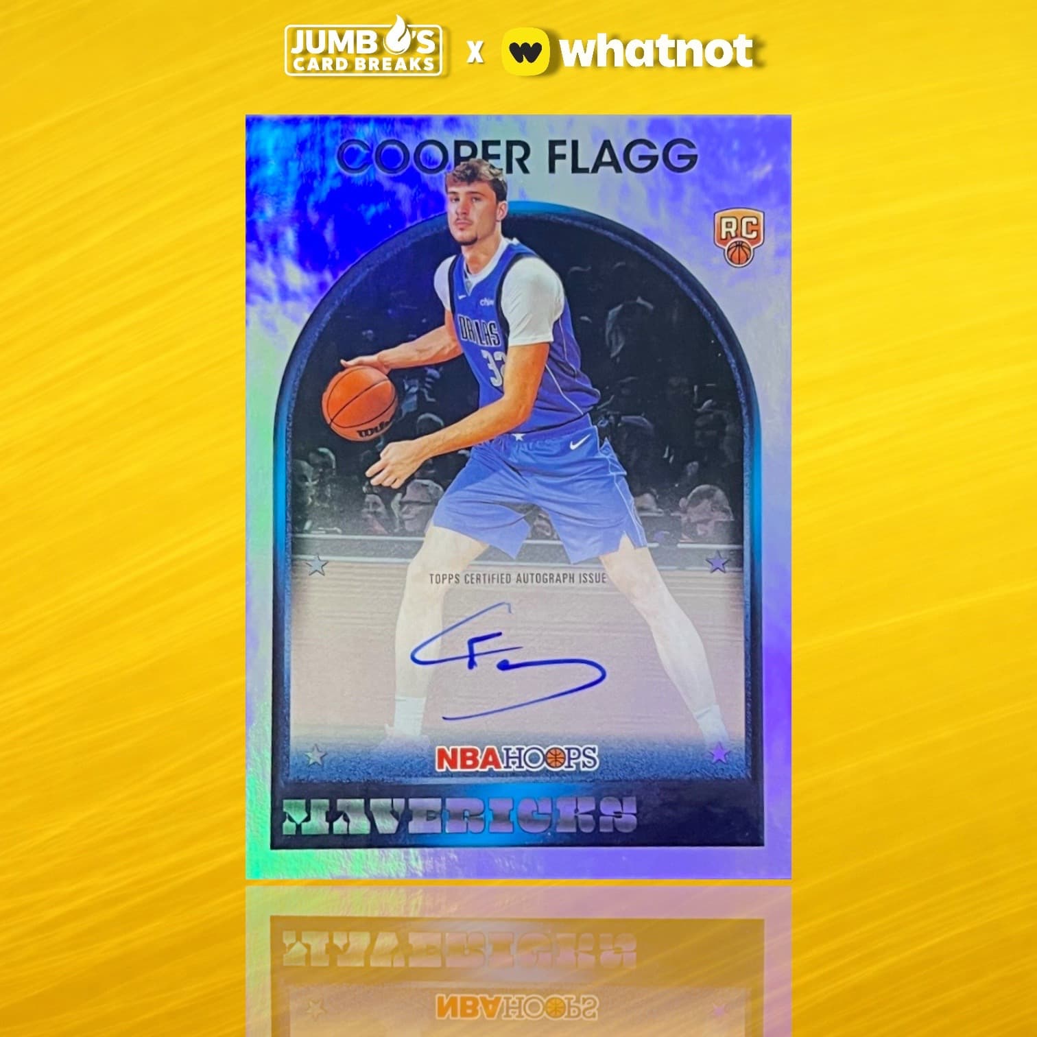 Cooper Flagg rookie auto out of Hoops! 🤩 Don’t sleep on this product folks, we’ve been hitting some major heat! 🔥 We’re live NOW on Whatno