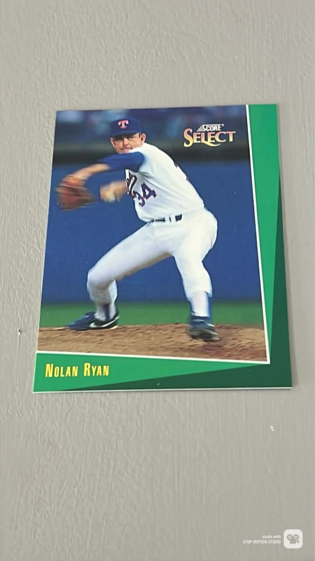Stop Motion Nolan Ryan Card Break #stopmotion #mlb #baseball #nolanryan #sportscards