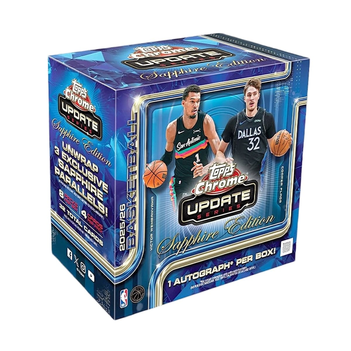 2025-26 Topps Chrome Update Sapphire Basketball