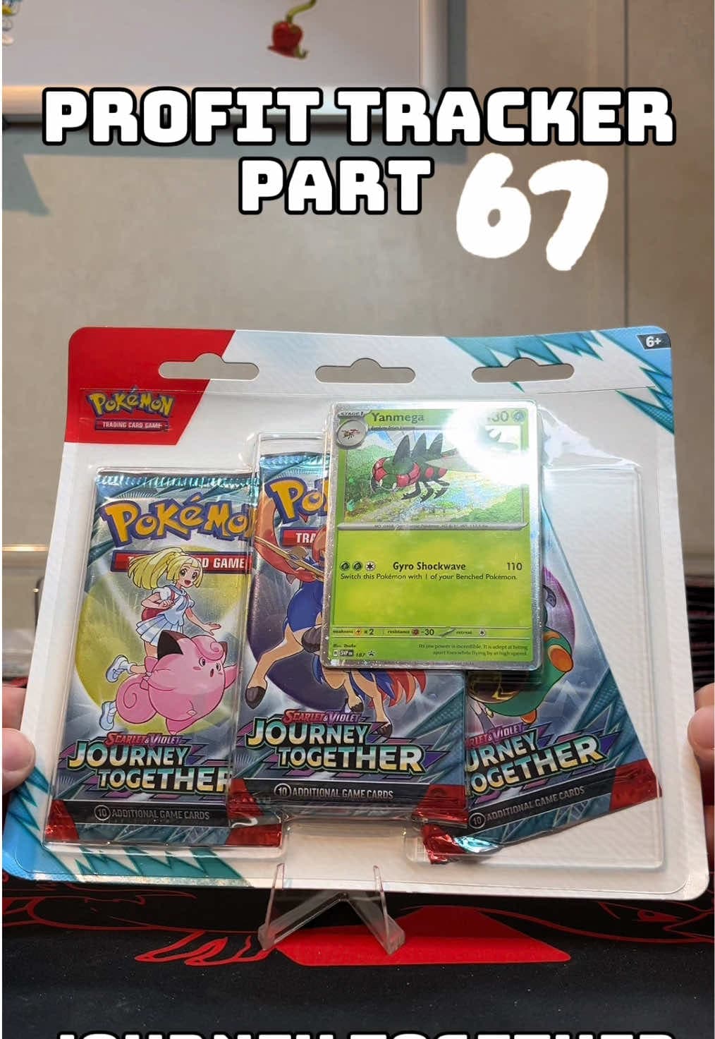 Profit Tracker Part 67
Journey Together Blister
What’s your chase from Journey Together?👇
#pokemon #pokemontcg #pokemoncards #journeytoge
