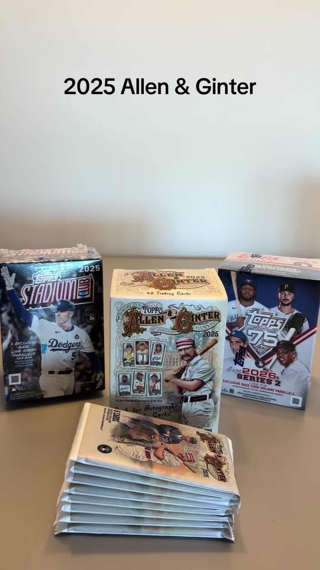2025 Topps Allen & Ginter Pack Break #topps #allenandginter #baseballcards #cards #packrip