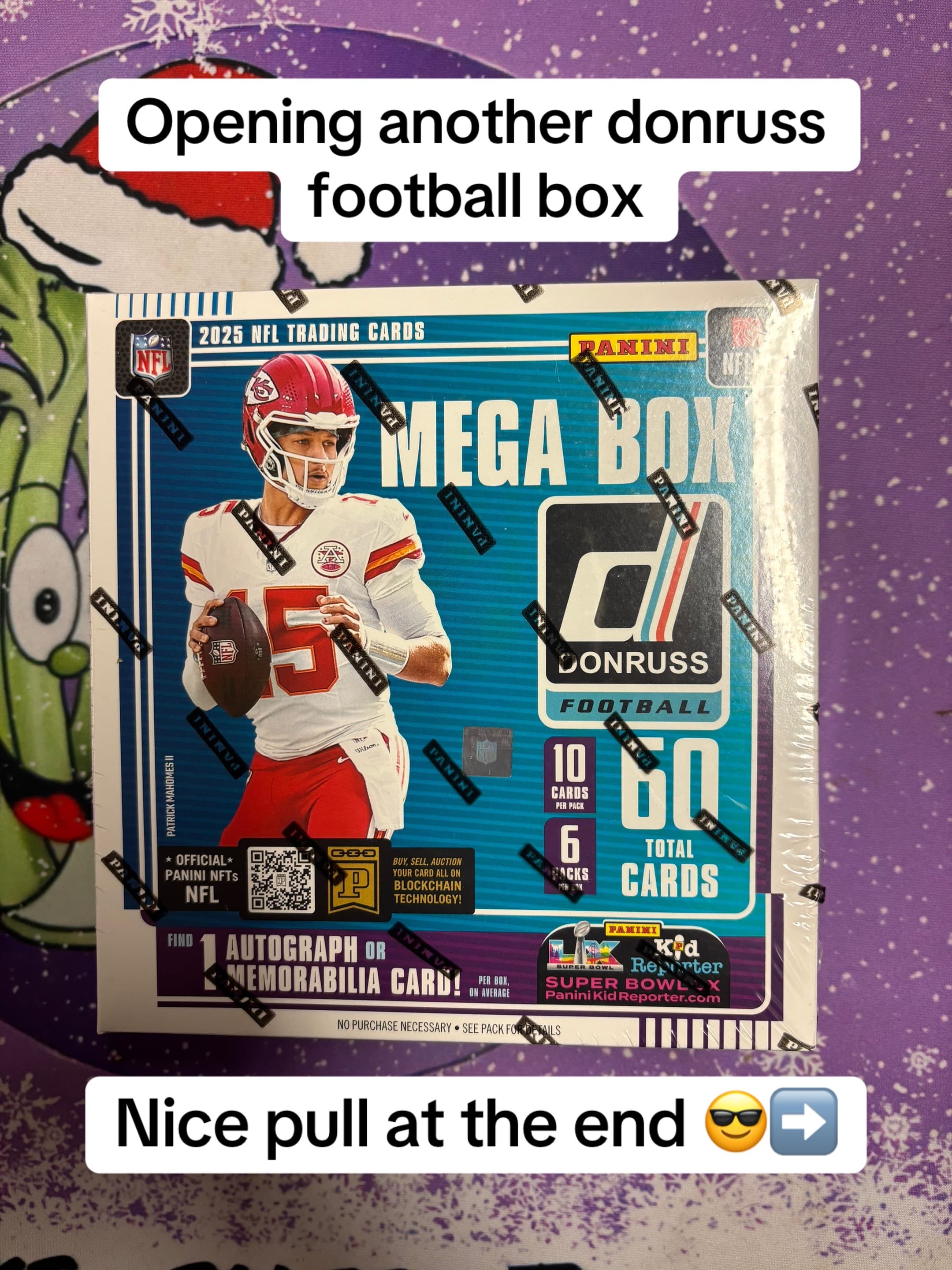 Opening another brand new donruss football mega box🔥 Nice hit from this box #footballcards #sportscards #paniniamerica #donruss #packopenin