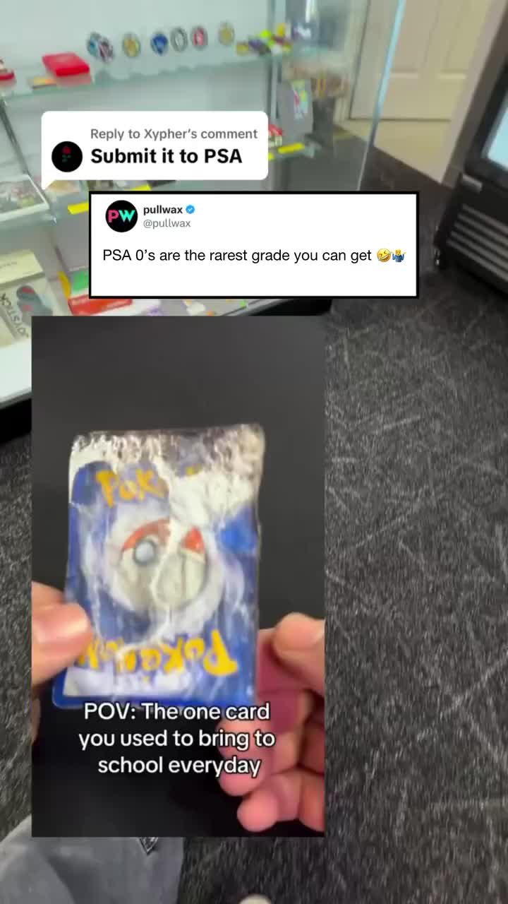 Have you ever seen a PSA 0 before? 😂 #pullwax #sportscards #pokemon (Via @thepokemindset)