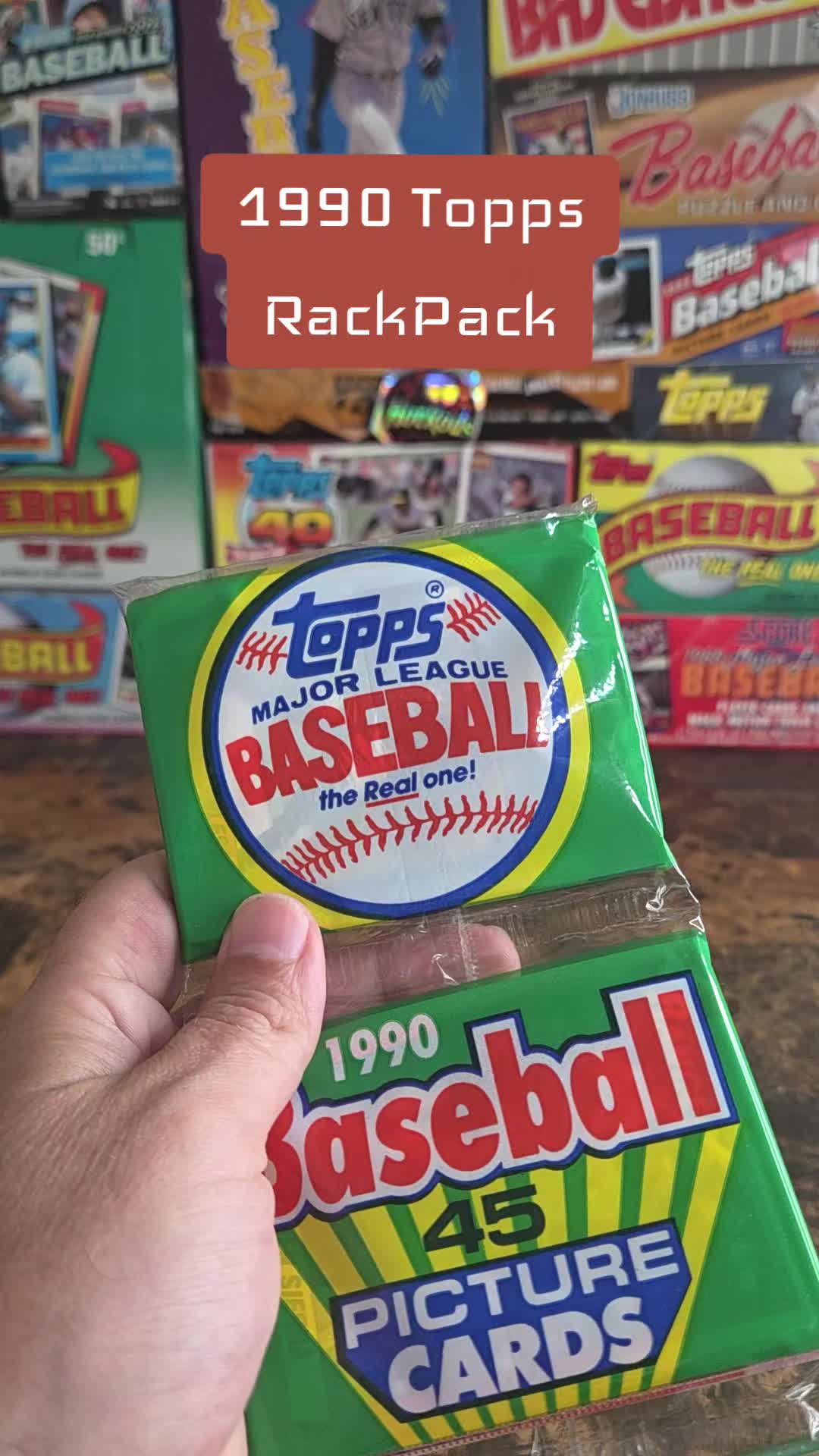 1990, Topps, Baseball, Rackpack, Packopening, Fyp #junkwax #MLB #baseballcards #packopening #fyp
