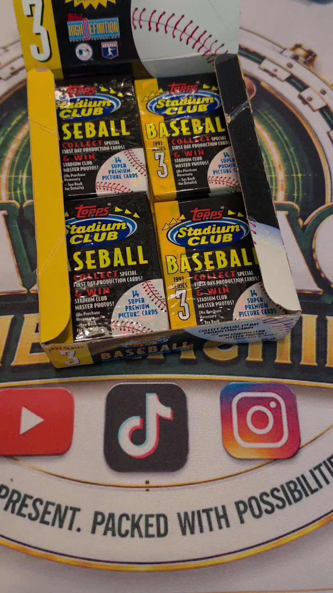baseball cards are a hobby, not an asset class. hall of famers and members choice finally show up...#baseballcard #cardcollect #stadiumclub