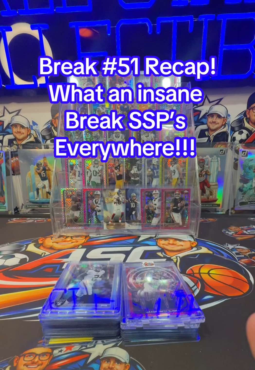 BREAK #51 Recap some absolute bangers!! It was SSP after SSP!! Come join us tonight @6:30 PM CT for more 🔥🔥! ##sports #NFL #cards #livehighlights