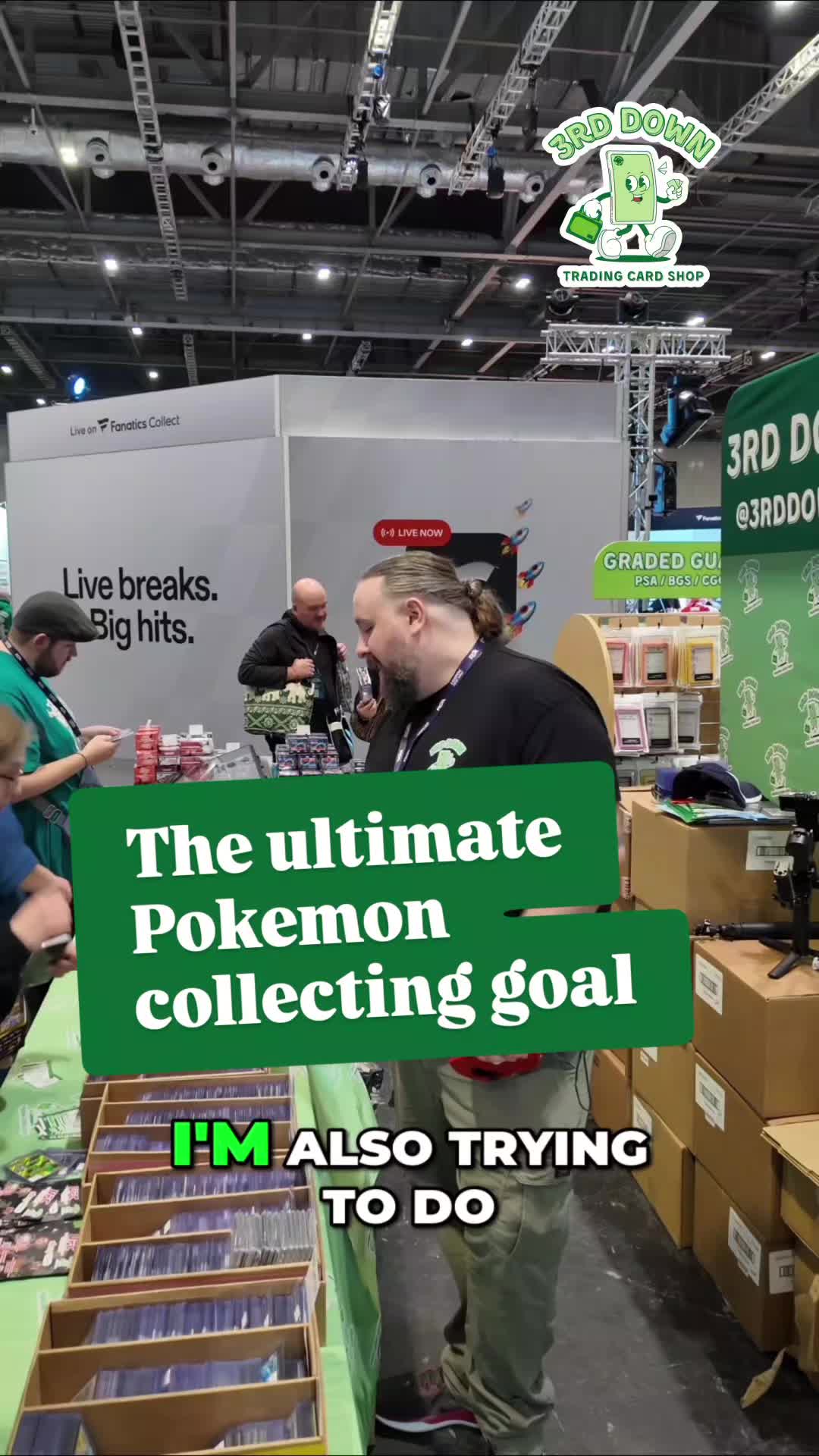The National Pokédex. One of every Pokémon. The ultimate TCG goal 🎴
3rd Down Dan met a fellow collector at @London Card Show deep into on