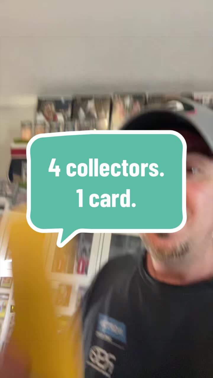 One card. Four collectors. A Bob Ross card making its way through the sports card community until it finally reaches the collection where it