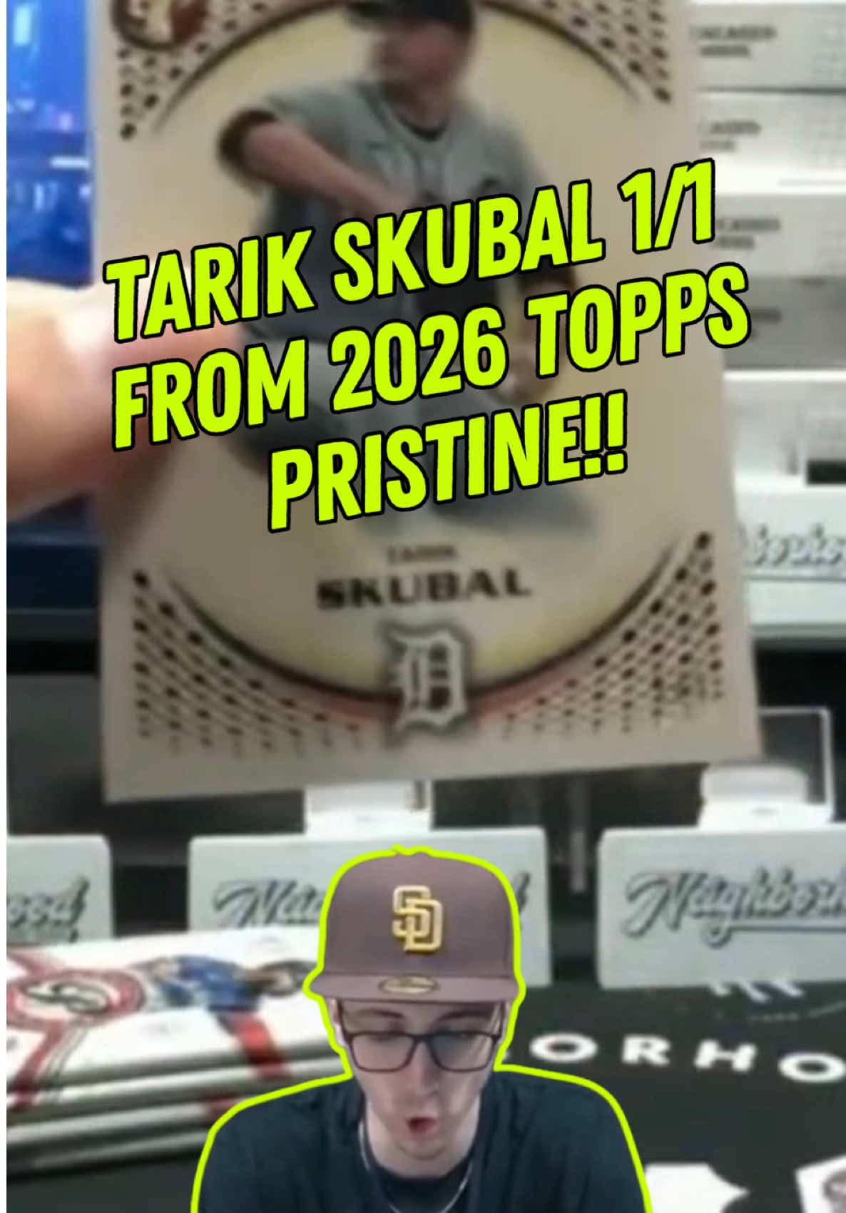 SICK TARIK SKUBAL 1/1 FROM TOPPS PRISTINE BASEBALL PULLED BY SETH! 😤🔥 #thehobby #cardshop #toppschrome #topps #cardtok
